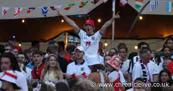 England fans gather at huge Newcastle fanzone for World Cup clash against Ghana