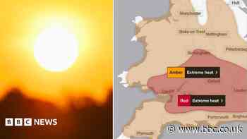 First red warning for extreme heat for Wales as temperatures could hit 38C