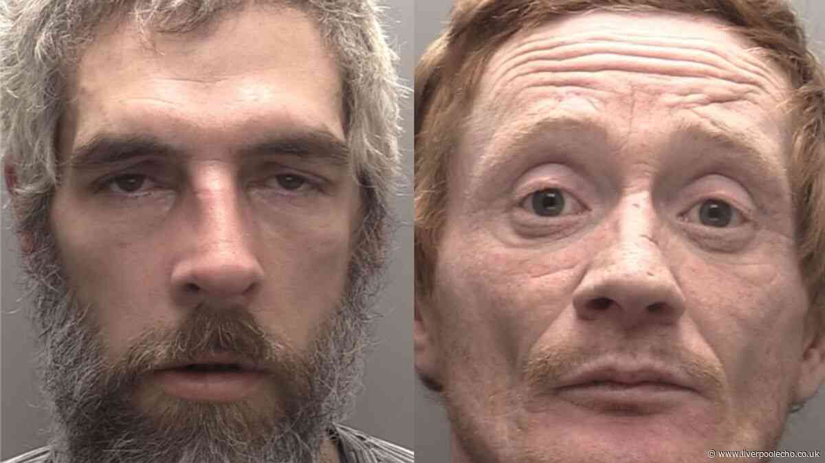 They hugged a pensioner on a night out then left him fleeing to a hotel for help