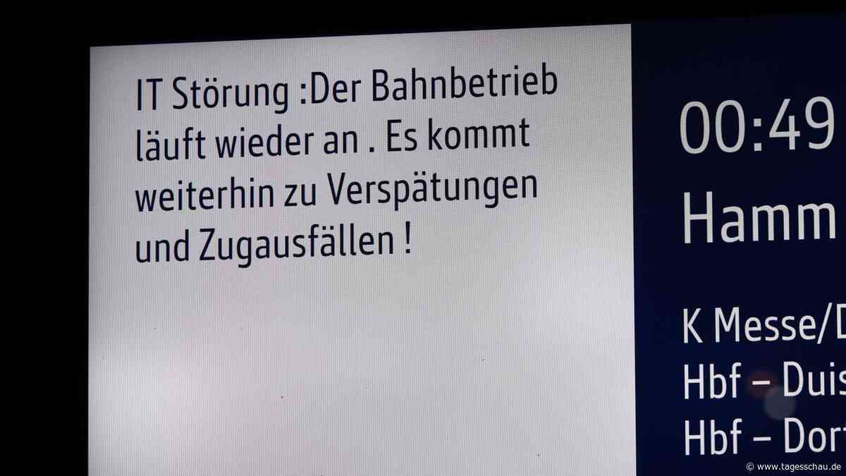 Bundesweite IT-Störung bei der Bahn behoben - Zugverkehr läuft wieder an