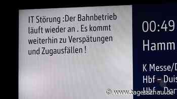 Bundesweite IT-Störung bei der Bahn behoben - Zugverkehr läuft wieder an