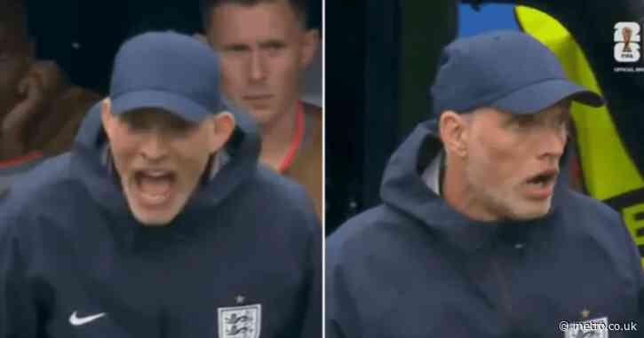 Thomas Tuchel spotted furiously screaming at England star for what he did against Ghana