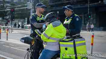 School holiday warning for parents after police target illegal e-bikes in Melbourne CBD