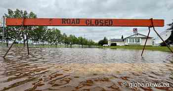 Sunny skies return to central Alberta but flooding continues
