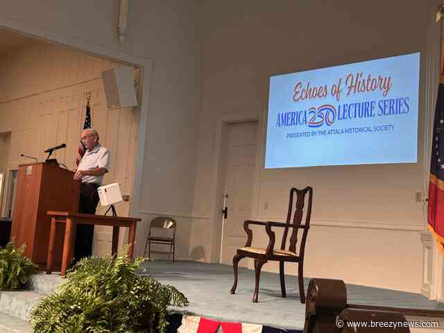 Judge Love discusses economic history of Kosciusko and Attala County during America 250 Lecture