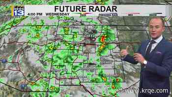 Rain and thunderstorm chances return to New Mexico starting Wednesday