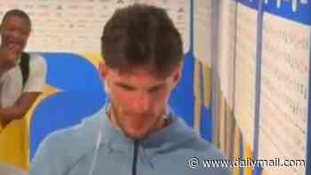 Declan Rice sparks fresh injury concerns as England star is spotted with calf strapping after bruising World Cup stalemate against Ghana