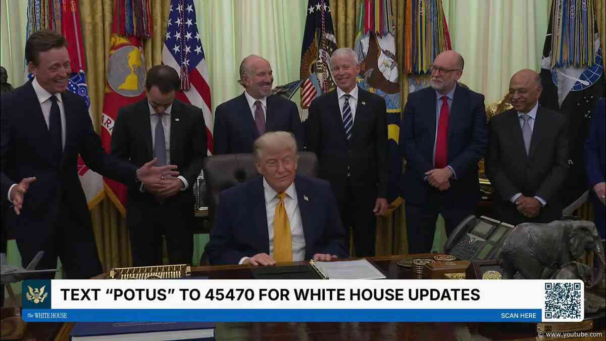 President Trump Signs Executive Orders, Jun. 22, 2026