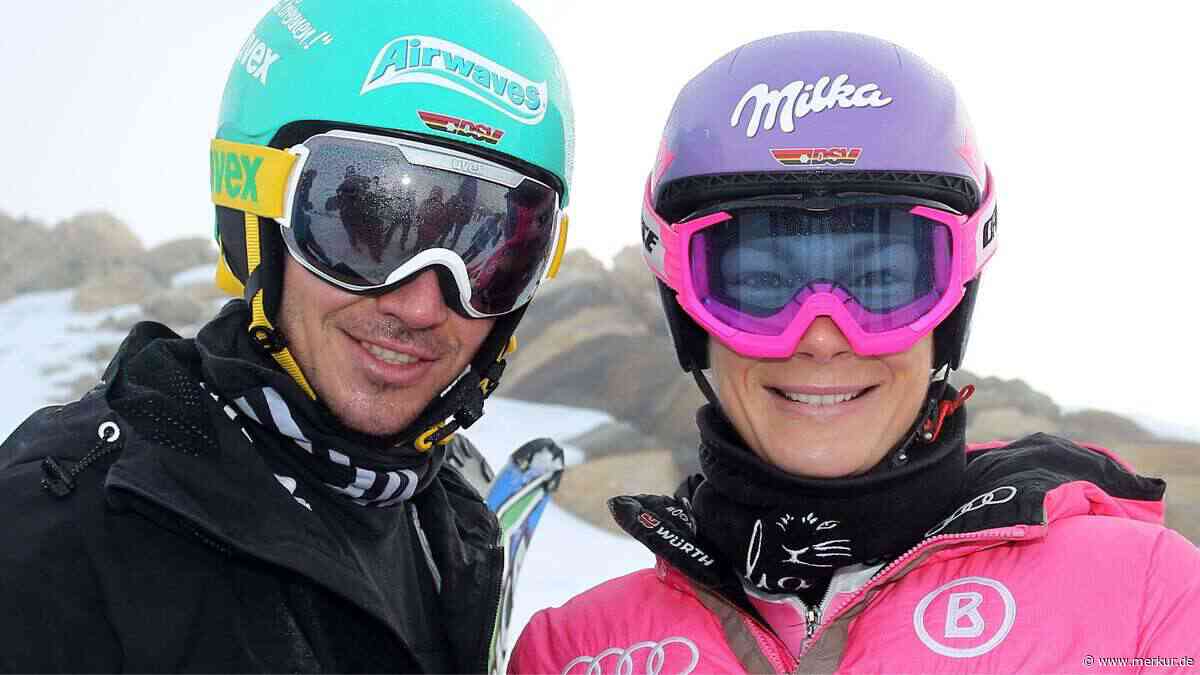 Maria Höfl-Riesch und Felix Neureuther drückten gemeinsam die Schulbank