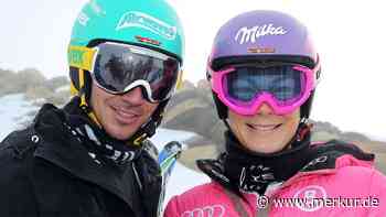 Maria Höfl-Riesch und Felix Neureuther drückten gemeinsam die Schulbank