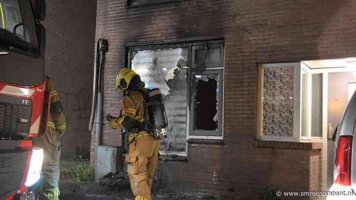 Weer dixi in brand in Breda: veel schade aan gevel van huis