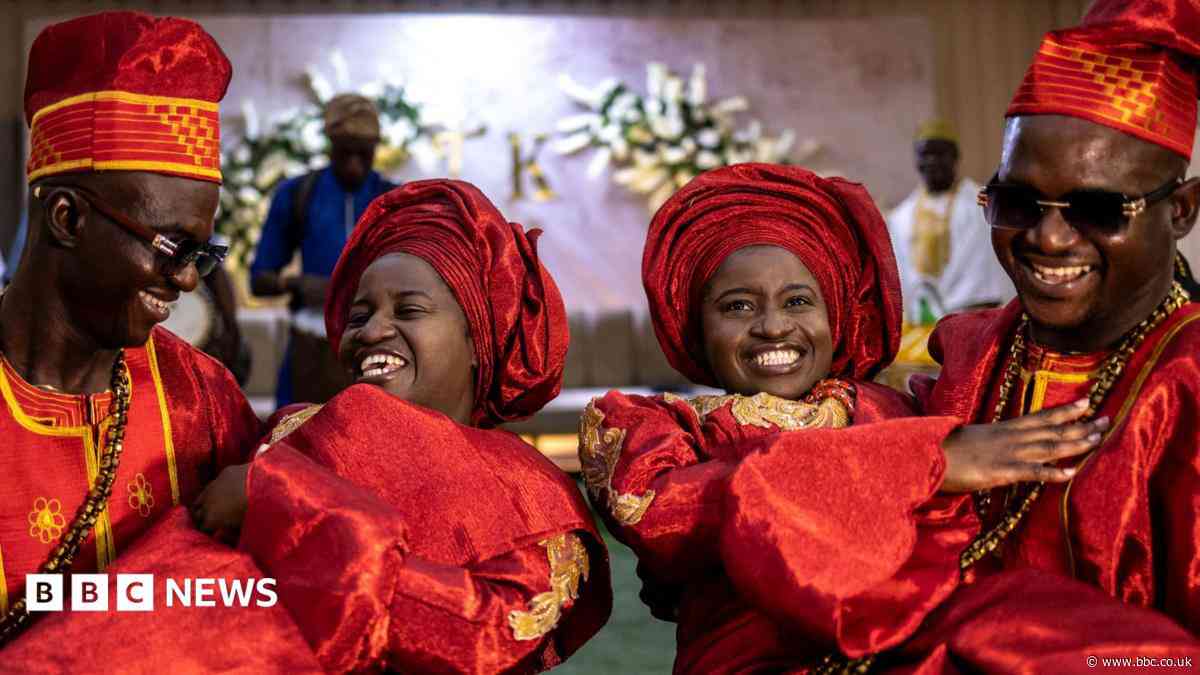 Twins marry twins in joyous Nigerian joint wedding