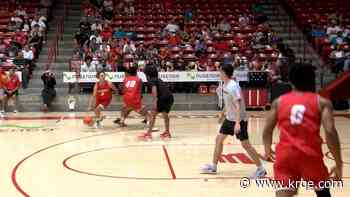 UNM men's basketball holds open practice