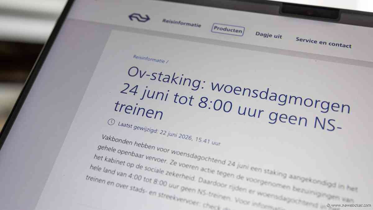 Door staking tot 08.00 uur geen of minder openbaar vervoer, daarna aangepaste dienstregeling NS