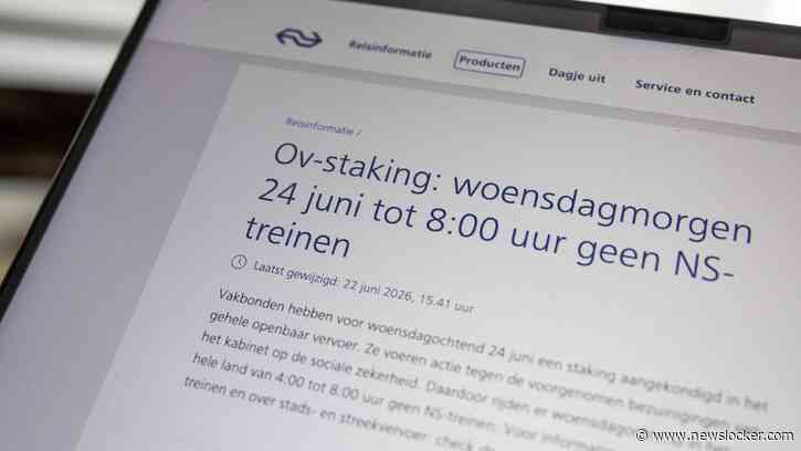 Door staking tot 08.00 uur geen of minder openbaar vervoer, daarna aangepaste dienstregeling NS