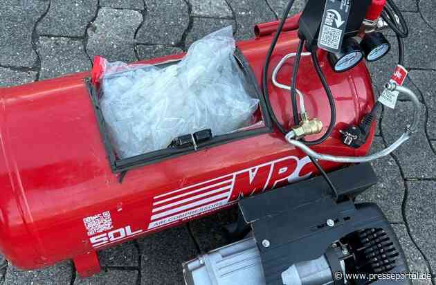HZA-BI: 15 Kilo Crystal Meth in Kompressor geschmuggelt / Bielefelder Zoll zieht Drogen auf A44 bei Anröchte aus dem Verkehr
