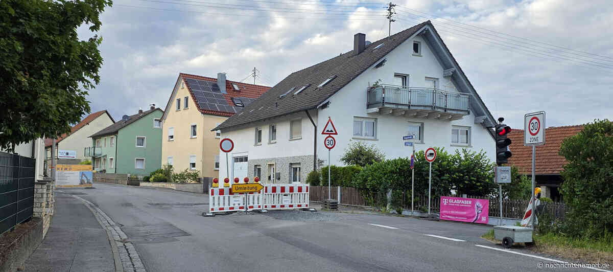 Vollsperrung Ortsdurchfahrt Reckendorf