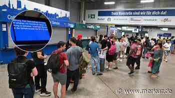 Bundesweite Störung bei der Bahn: Stillstand auch am Hauptbahnhof München