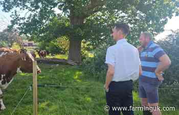 New farming minister hears cost concerns on Surrey dairy visit
