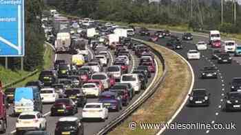 M4 multi-vehicle crash causes long delays on hottest day of the year