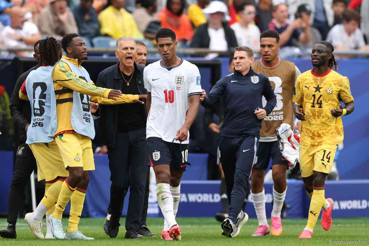 Jude Bellingham involved in foul-mouthed bust-up with Ghana boss Carlos Queiroz