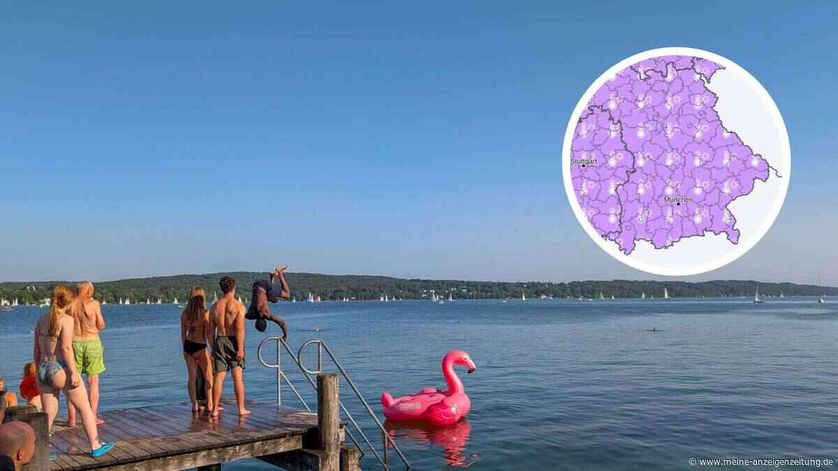 Bis zu 40 Grad: Hitzewelle in Bayern legt noch einen drauf – in einer Region knallt‘s