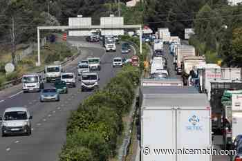 Un bouchon de 14 km se forme sur l’A8 dans les Alpes-Maritimes ce mercredi matin entre Antibes et Nice