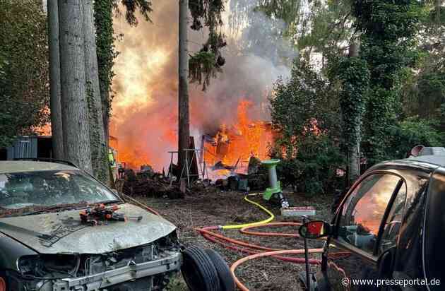 FW-PI: Wohnhausbrand in Quickborn - Über 100 Einsatzkräfte mehrere Stunden im Einsatz