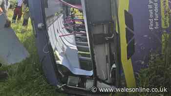 New pictures show devastating impact of Kidwelly bus crash as six in hospital and 19 hurt