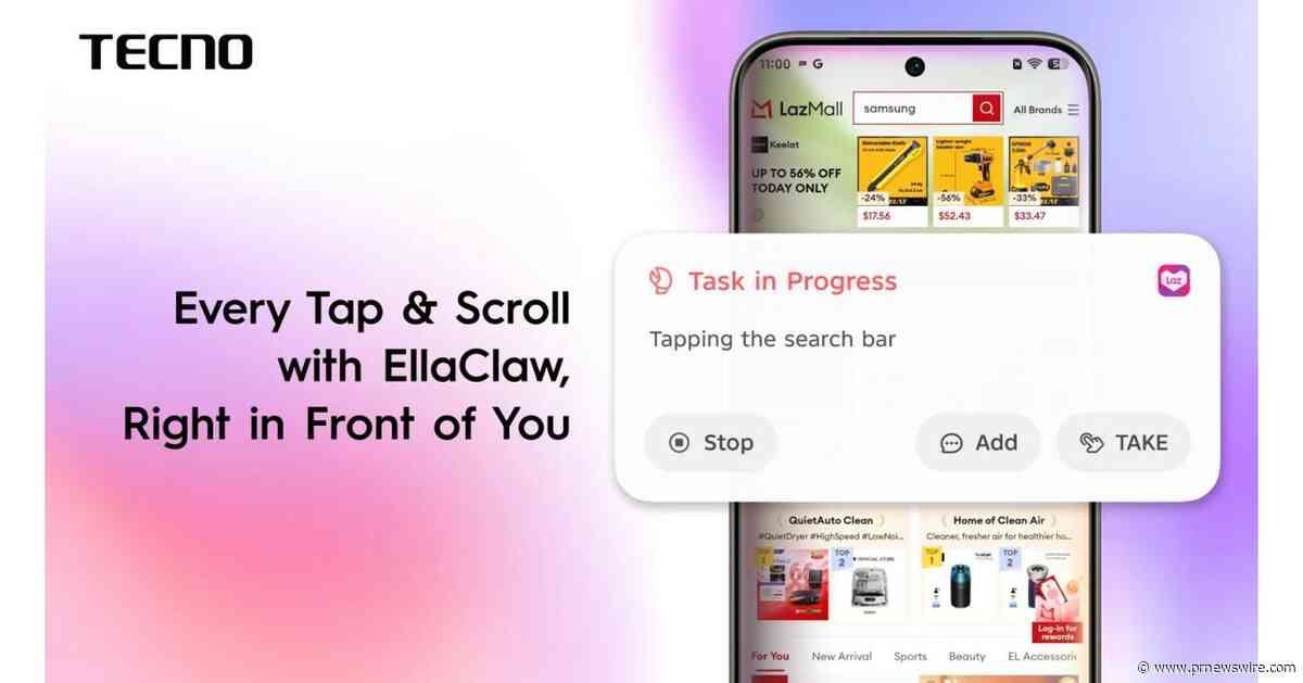 TECNO Showcases Expanded EllaClaw Capabilities, Advancing Practical Agentic AI that Gets Things Done