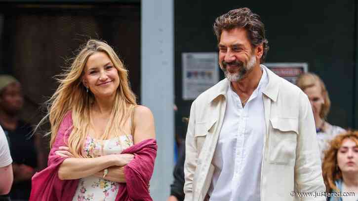 Kate Hudson & Javier Bardem Get to Work Filming New Rom-Com ‘Hello & Paris’ in NYC