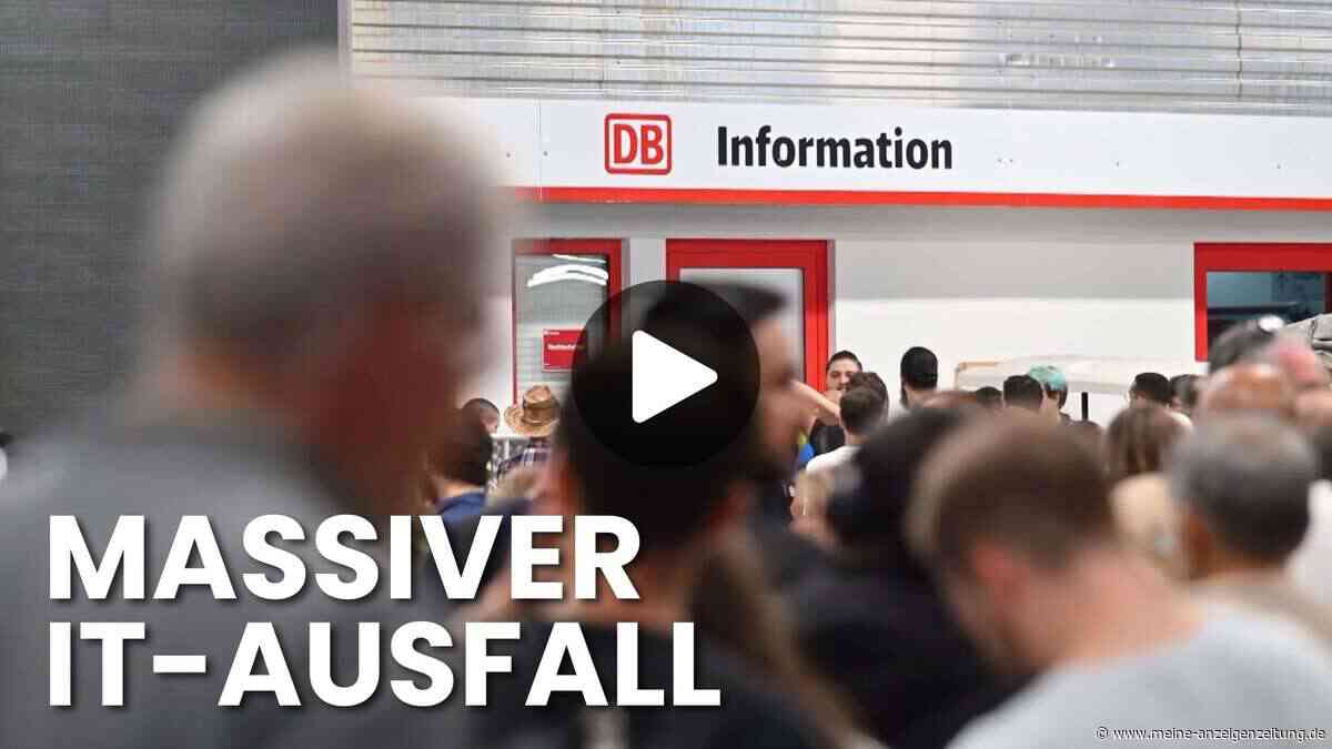 IT-Störung bei DB: Züge stehen bundesweit stundenlang still – Video