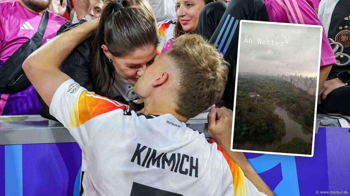 Frau von DFB-Kapitän Kimmich nach zwei verpassten WM-Spielen in den USA angekommen