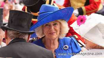 Queen Camilla caught fumbling with her cash in off-guard moment