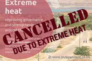 Extreme heat cancels London climate change event on adapting to extreme heat