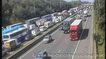 M62 traffic LIVE as huge queues build on motorway after 'multi-vehicle' crash
