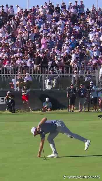 Sam Burns was SO CLOSE. He posts the clubhouse lead at -3.