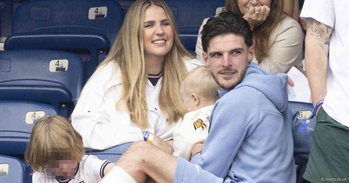 Declan Rice Rice Rice Baby Declan Rice seen holding baby after World Cup match as girlfriend ...