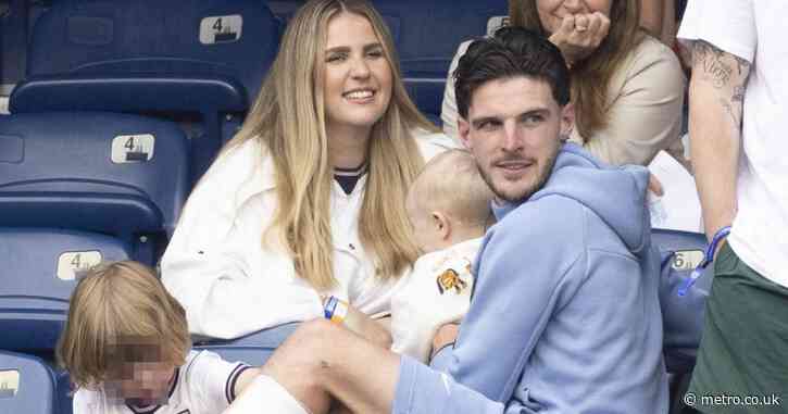 Declan Rice seen holding baby after World Cup match as girlfriend returns to public eye 