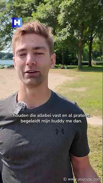Job is slechtziend maar rent kilometers met buddy