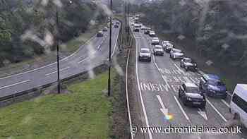Two taken to hospital after A19 crash which caused 45-minute delays near Sunderland