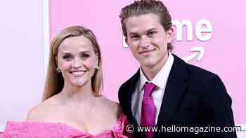 Reese Witherspoon channels Elle Woods in lace waist-sculpting dress alongside  towering son Deacon Philippe, 22