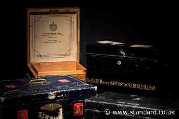 Four Churchill boxes expected to fetch up to £215,000 at auction
