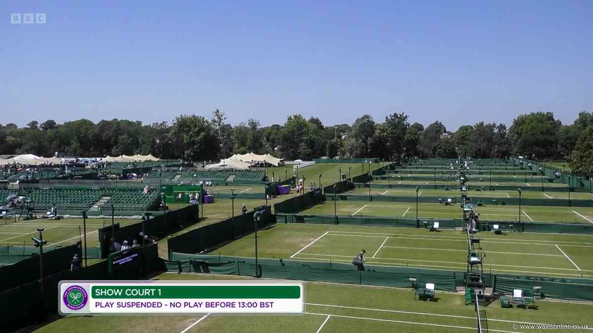 Wimbledon qualifiers suspended as 'havoc' forces players off court in middle of match