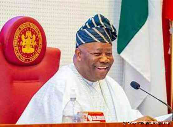 Akpabio swears in four new senators after bye-elections