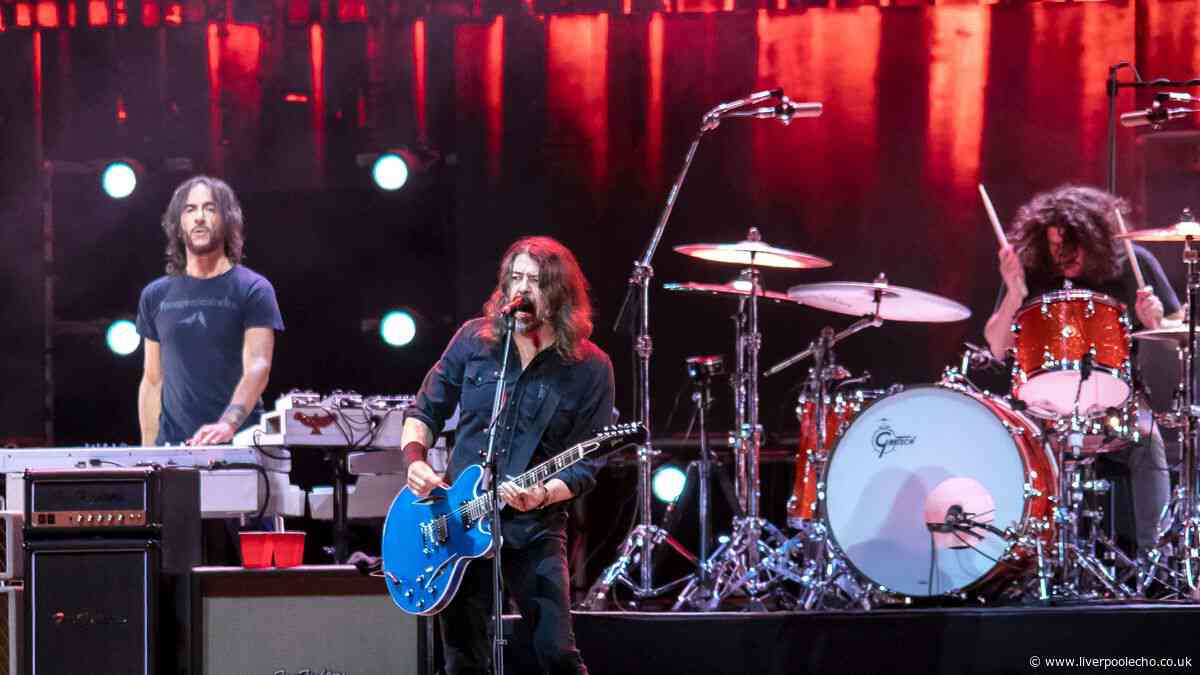 Foo Fighters Liverpool Anfield Stadium show setlist, heat advice, travel, set times