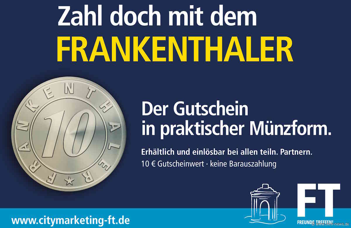 FrankenThaler feiert Comeback: Frankenthal stärkt mit lokaler Gutscheinmünze Handel und Gastronomie