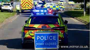 Boy and girl suffer serious injuries after being hit by a car outside primary school