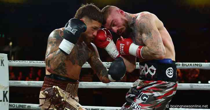 Liam Paro survives horror cut to beat Lewis Crocker and become two-weight world champion