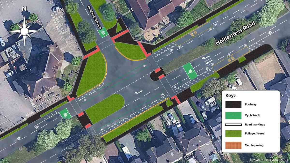 Proposed changes at two Holderness Road junctions to improve safety